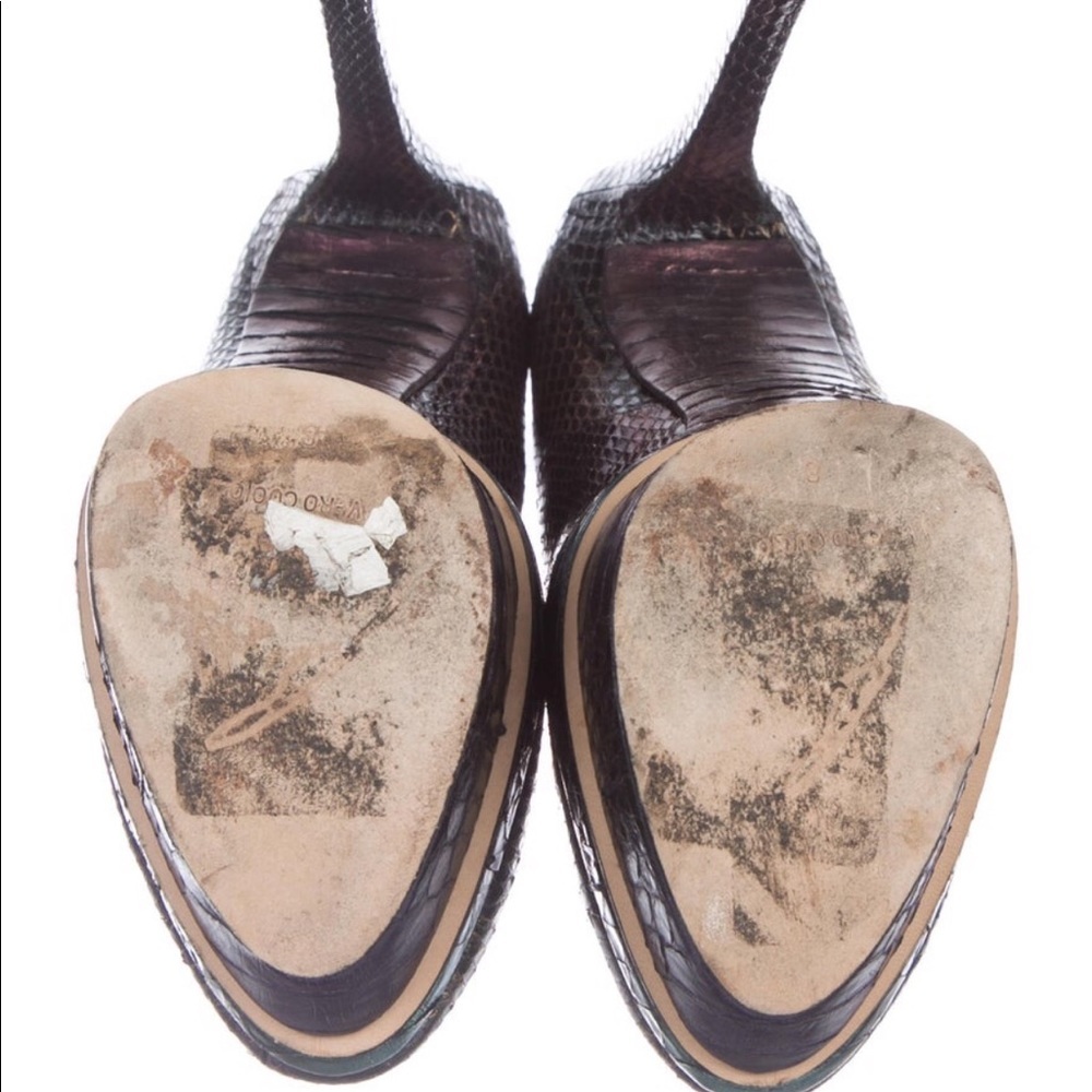 Brian Atwood Rainbow Python Platform Pumps Exotic - image 5